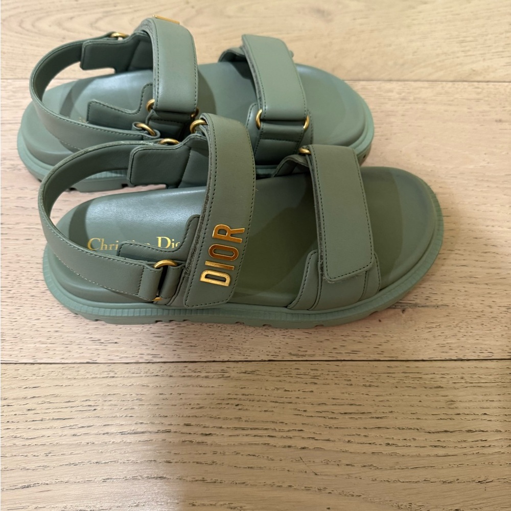 Dior- Dioract Green Sandals - Picture 2 of 4